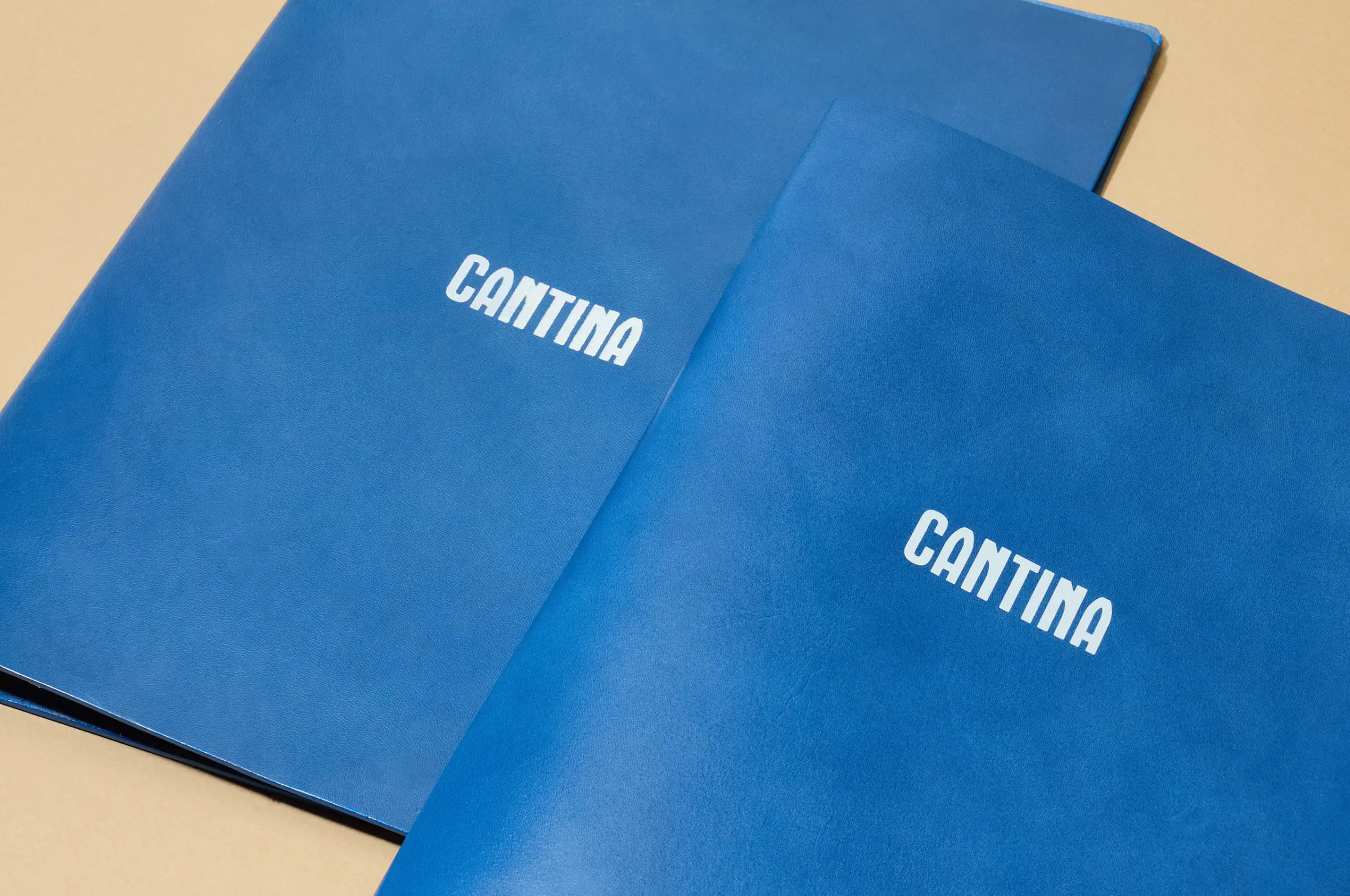 Leather menu for restaurant binding system for updating daily menus