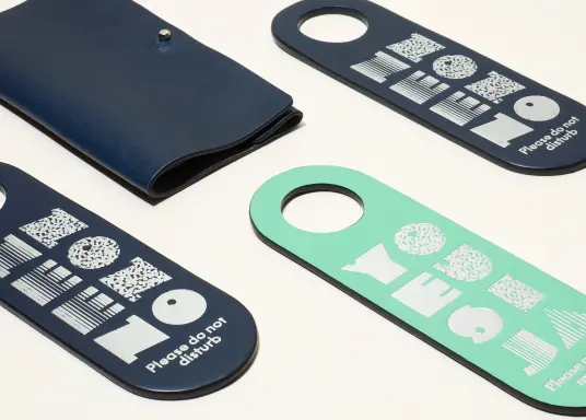 Leather do not disturb or clean my room door hanger for hotel and hospitality